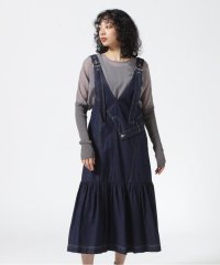 RoyalFlash/AULA AILA/MANY PARTS ASYMMETRY DENIM JUMPER SKIRT/505968148