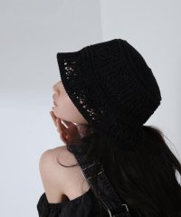 NATURAL BEAUTY BASIC/クロッシェニットバケットハット/505970552