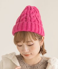ad thie/アドティエ ad thie カラフル ケーブル編みニット帽/505950202