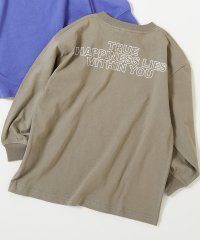 devirock/デビラボ BIGシルエット プリント袖リブ 長袖Tシャツ 子供服 キッズ ベビー 男の子 女の子 トップス 長袖Tシャツ ロンT /505969526