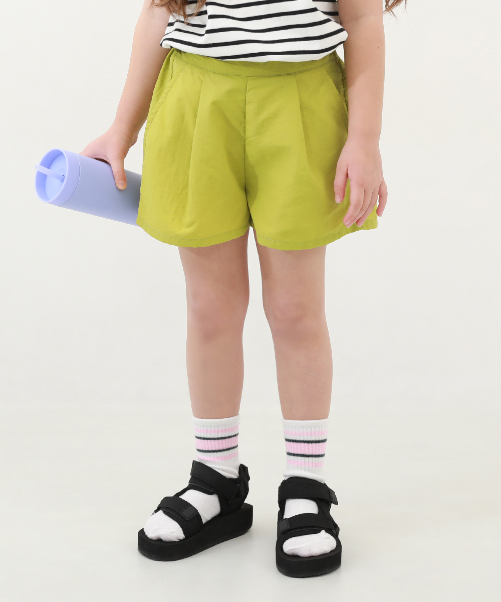 水はじく ナイロン タックショートパンツ(水陸両用) 子供服 キッズ