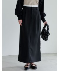 Re:EDIT/リエディ Re:EDIT [低身長サイズ有]ソフトツイルダブルウエストナロースカート/505970205