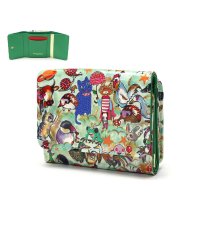 tsumori chisato CARRY/ツモリチサト 三つ折り財布 かわいい tsumori chisato CARRY 財布 レザー コンパクト 猫 お洒落 日本製 森のどうぶつたち 57721/505971635