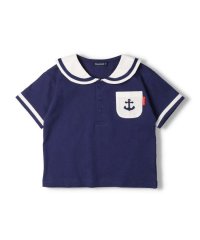 moujonjon/【子供服】 moujonjon (ムージョンジョン) セーラーカラー半袖Tシャツ 80cm～140cm M32501/505971845