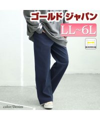 GOLD JAPAN/大きいサイズ レディース ビッグサイズ ストレッチツイルワイドパンツ/505972554