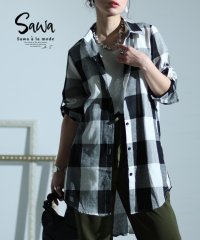 Sawa a la mode/レディース 大人 上品 カジュアルスタイルの王道チェック柄シャツチュニック/505972788