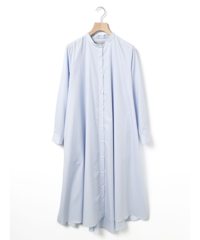 極美品 MidiUmi ミディウミ Aライン シャツ ワンピース フレア MidiUmi - 極美品 MidiUmi ミディウミ Aライン シャツ ロング