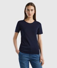 BENETTON (women)/ループロゴクルーネック半袖Tシャツ・カットソー/503201818