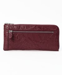 gino marina　luxe/ジーノマリーナリュクス gino marina luxe クロコダイル本革L字長財布/504524121