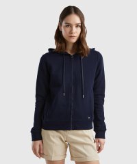 BENETTON (women)/ブランドロゴマーク入りフルジップアップパーカー/505932897