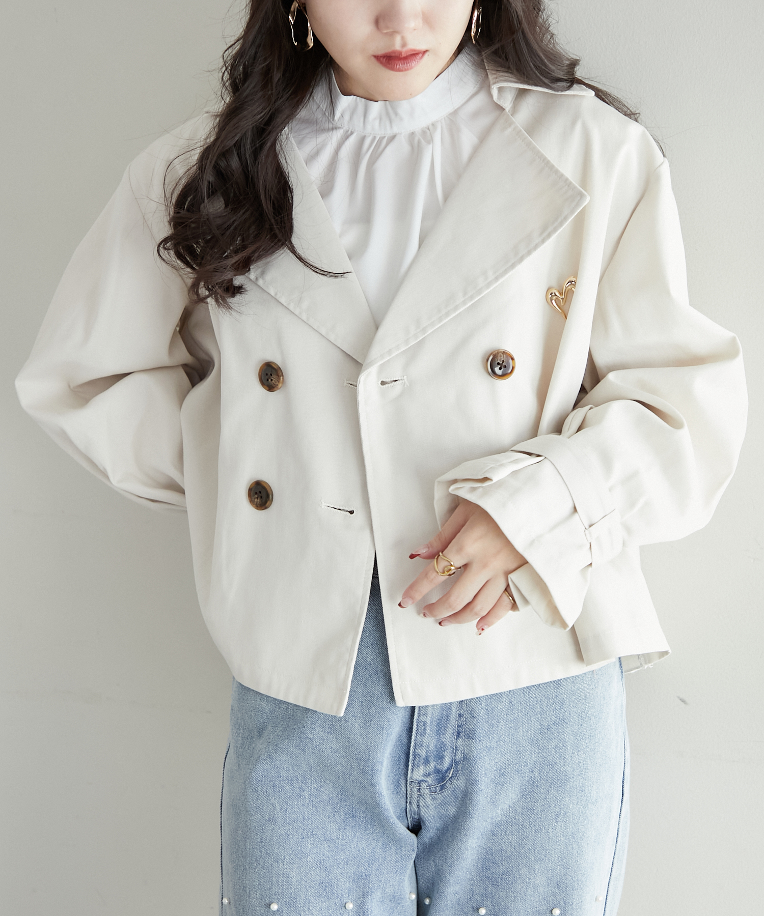 【極美品】MHL. ダッフルコート フード フェーデッドオリーブ S コットン ダッフルコート ナツメグ - ダブルフェイスウール生地