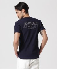 AVIREX/《WEB&DEPOT限定》MINI WAFFLE V NECK T－SHIRT / ミニワッフル Vネック Tシャツ / AVIREX/505973070