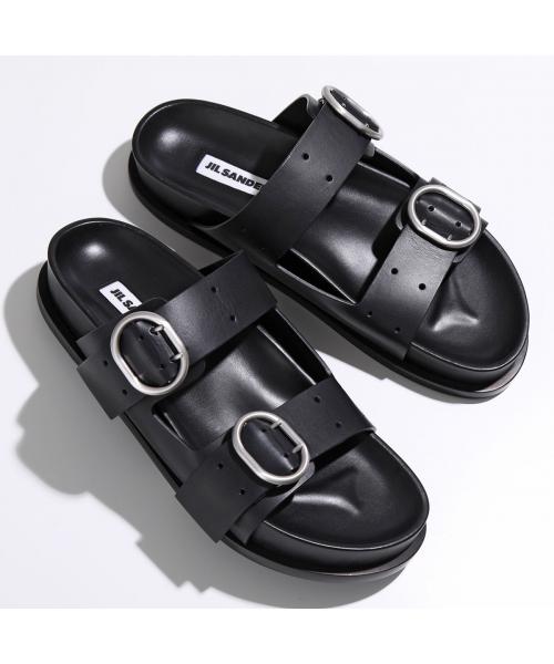 JIL SANDER パテッドレザー　サンダル JIL SANDER ジルサンダーパデットレザートングサンダル38