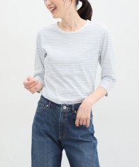 Honeys/ハニーズ Honeys 7分オーガニックボーダーT Tシャツ 半端袖 長袖 レディース カットソー ロンT/505975265