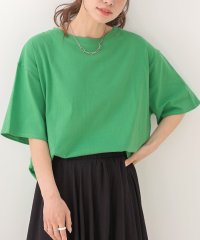 ad thie/裾 ラウンド Tシャツ 半袖 スリット 無地 コットン 100 綿 ゆったり ロング チュニック ロンT/505976002