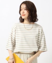 SHOO・LA・RUE/【洗える】大人が一枚で着こなしやすい さらっとコットン五分袖Tシャツ/505976063