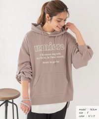 ad thie/アドティエ ad thie オーバーサイズ 裏毛ロゴプリントパーカー/505910779