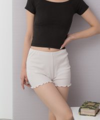 ad thie/アドティエ ad thie リブインナーペチパンツ 裾メロー ショートパンツゴム/505910785