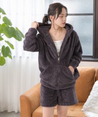 ad thie/アドティエ ad thie ボアパーカー ショートパンツ ルームウェア 上下セット パジャマ 部屋着 秋 冬/505937912