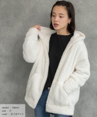 ad thie/アドティエ ad thie ボアフードパーカー ルームウエア ジッパー フード もこもこ 部屋着 リラックス あったか 秋冬 レディース/505937915