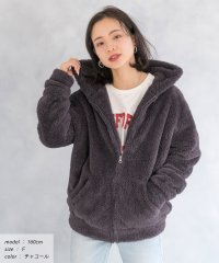 ad thie/アドティエ ad thie ボアフードパーカー ルームウエア ジッパー フード もこもこ 部屋着 リラックス あったか 秋冬 レディース/505937915