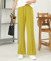 ad thie/アドティエ ad thie セミフレアパンツ センターシーム ウエストゴム カラー 裾広がり レディース 秋 冬/505937917