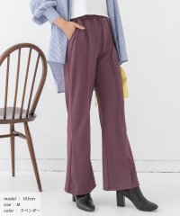 ad thie/アドティエ ad thie セミフレアパンツ センターシーム ウエストゴム カラー 裾広がり レディース 秋 冬/505937917