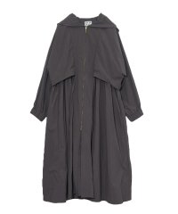 MICA&DEAL/waiste gather hooded long coat/505967443