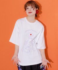 Scolar Parity/桜咲千依さんコラボ第3弾 ネコたちとラビル なかよしプリントTシャツ/505972333