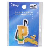 cinemacollection/プルート ワッペン アルファベットワッペン P ディズニー 社コッカ 手芸用品 キャラクター グッズ /505975506