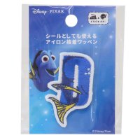 cinemacollection/シネマコレクション cinemacollection ファインティングニモ ワッペン アルファベットワッペン D ドリー ディズニー 社コッカ 手芸用品 キャラ/505975526