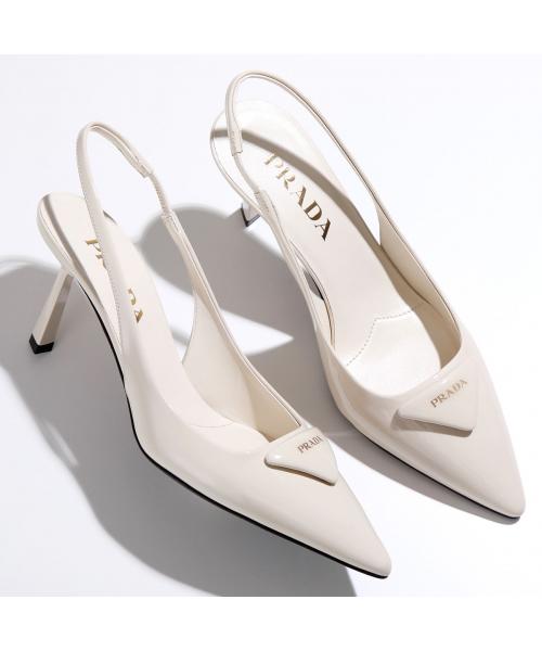PRADA 36 1/2 22.5 ミュール イタリア製 ブラック/RC116