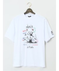 GRAND-BACK/【大きいサイズ】カステルバジャック/CASTELBAJAC 綿天竺プリント クルー半袖Tシャツ メンズ Tシャツ カットソー カジュアル インナー ビジネス ギ/505977538