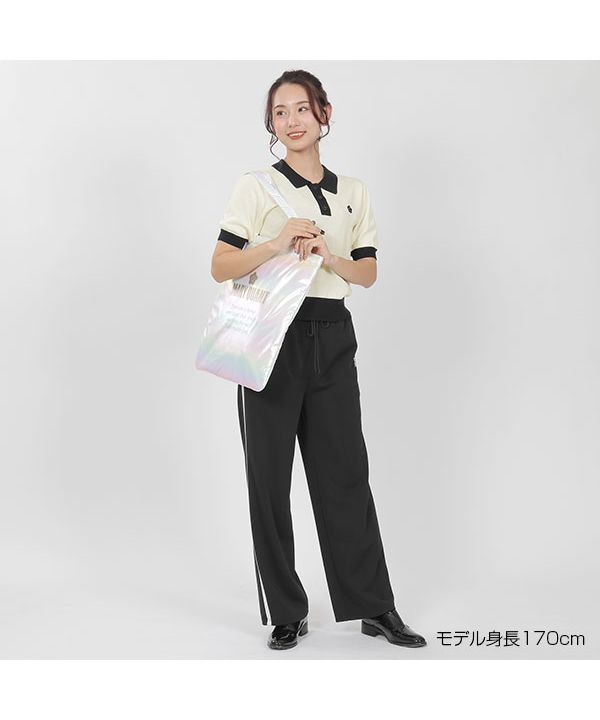 マリークワント MARY QUANT バイカラーデイジーポロ プル マリークワント MARY QUANT バイカラーデイジーポロ プル