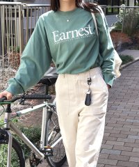 ANME/Earnest ロゴ プリント 長袖 Tシャツ/505977813