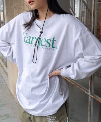 ANME/アンドミー andme Earnest ロゴ プリント 長袖 Tシャツ/505977813