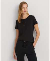 LAUREN RALPH LAUREN/ビーデッドロゴ コットンブレンドジャージー Tシャツ/505978024