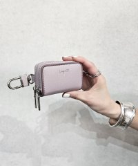 UNGRID bag/配色パイピング　スマートキーケース 車 ダブルファスナー ダブル ポケット キーチェーン ファスナー カラビナ ギフト/505834155