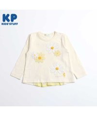 KP/KP(ケーピー)後ろ切り替えデイジー柄長袖Tシャツ(90)/505921005