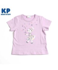 KP/KP(ケーピー)チェックのmimiちゃんアップリケ半袖Tシャツ(80～90)/505921009