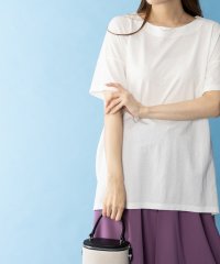 MAC HOUSE(women)/SARARI サラリ NAVY オーバー丈Tシャツ MH846－701/505977685