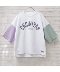 MAC HOUSE(kid's)/NAVY ネイビー コットンプリント5分袖Tシャツ MABG24108/505977701