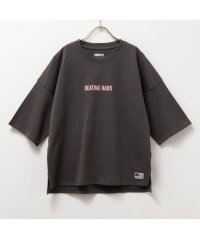 MAC HOUSE(kid's)/NAVY ネイビー コットンプリント5分袖Tシャツ MABG24108/505977701