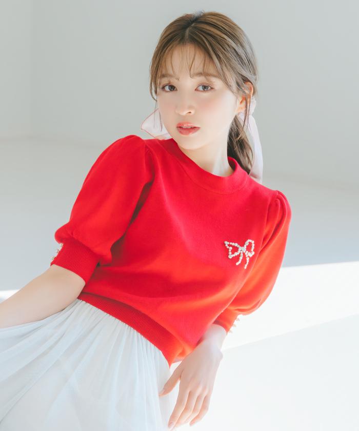 セール 40%OFF】リボンモチーフニットプルオーバー(505979268