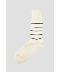 MARGARET HOWELL/COTTON LINEN STRIPE SOCKS/505979876