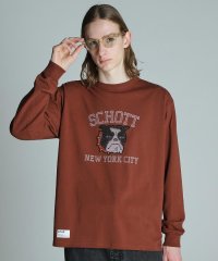 Schott/COLOR FLOCKY  BULLDOG LS T－SHIRT/カラーフロッキー ブルドッグ LS Tシャツ/505982620