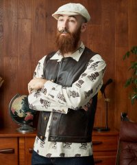 Schott/BUFFALOW LEATHER VEST/バッファロー レザーベスト/505982625