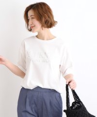 grove/【洗える／UVカット／接触冷感】5分袖ロゴTシャツ/505984476