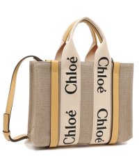 Chloe/クロエ トートバッグ ショルダーバッグ ウッディ スモール 2WAY ミニバッグ ベージュ イエロー レディース CHLOE CHC22AS397I26 746/505984774