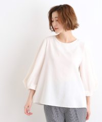 grove/麻調メッシュ袖ねじりブラウス/505984912